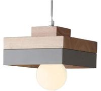 Decor Adjustable Imitation Wood Grain Iron Metal Pendant - Double Line Chandelier Droplight Ceiling Lamp Hanging Suspension Light Compatible with Home Bar Lighting D,