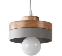 Decor Adjustable Imitation Wood Grain Iron Metal Pendant - Double Line Chandelier Droplight Ceiling Lamp Hanging Suspension Light Compatible with Home Bar Lighting D,