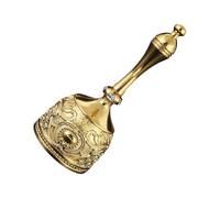 Decor Caller Hand with Engraved Metal Body, Long Grip Handle, Calm Table Accent for Tea Room Display Use Reception Caller Hostess Desk Cue Accessory Tea Room Decor Alert