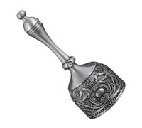 Decor Caller Hand with Engraved Metal Body, Long Grip Handle, Calm Table Accent for Tea Room Display Use Reception Caller Hostess Desk Cue Accessory Tea Room Decor Alert