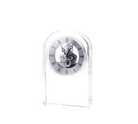 Decor Clocks Luxury Crystal Table Clock Creative Desk Clocks Silent Bedside Bedroom Aesthetic Decoration Accessories For Living Room(Silver)