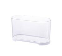 Decor Desktop Fish Tank HD Transparent Small Acrylic Aquarium Goldfish Tank Small Fish Breeding Tanks Starter(White,32cm*14.4cm*16cm)