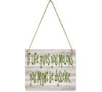 Decor Door Wooden Hanging Sign If Life Gives You Melons, You Might Be Dyslexic Hanging Wooden Door Sign Rustic Signs For Front Door Living Room Wall Farmhouse Porch Home Decor 8x8Inch