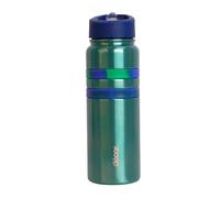 Décor - Duo Bands Stainless Steel Water Bottle, Vibrant Green - Reusable, Eco-Friendly, Durable, Leakproof, Ideal for Everyday Use & Outdoor Adventures, 750 ml