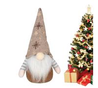 Décor En Plush Gnome De Noël - Nain Ultra Doux 25 cm Avec Flocon De Neige, Ornement Sans Visage Rudolph | Décoration D'Intérieur Mignonne Pour Maison, Table, Bureau, Collection Et Cadeau