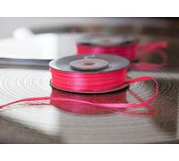 Decor Essentials Double Faced Satin Ribbon 3mm x 50 m Craft Stationery Florist (Flower Pink)