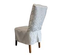 Decor Essentials Ivory Short Damask Dining Chair Cover RJ13