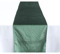 Decor Essentials Plain Luxury Velour Table Runner (35CMX275CM), Classic Style, Velvet Fabric, Hand Wash Only (Forest Green)