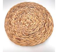 Decor Essentials Real Water Hyacinth Placemat Round 33cm Home Decor Rustic Table Setting Decorations Party Boho Theme Woven Wicker Table Charger Plate Place Mats Natural Real (Natural)