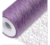 Decor Essentials Spider Web Net On A Roll 38cm x 10m Wrapping Arts and Crafts Decor Lace Table Runner (Liliac)