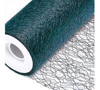Decor Essentials Spider Web Net On A Roll 38cm x 10M Wrapping Arts and Crafts Decor (Teal)