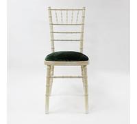 Decor Essentials Velvet Seat Pad Cover for Chiavari Chairs Wedding Event Hunter Forest Green