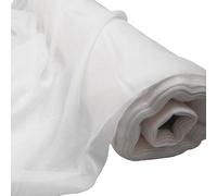 Decor Essentials Voile Fabric Roll Various Widths and Lengths Fire Retardant Sold Per Roll Swagging Backdrops Curtain Material Sheer Wedding Decorations (White 2.8m, 44m)