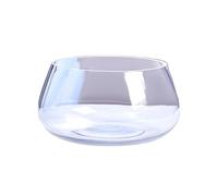 Decor Fish Tank Glass Round Ecological Tank Small Home Transparent Aquarium Desktop Home Turtle Tank Water Planting Starter(Large)