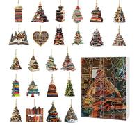 Decor for Christmas Ornaments 2025 Christmas Countdown Calendar Cute Acrylic Decoration Gifts Box For Family And Friend Indoor Outdoor Xmas Decoration