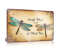 Decor For Man Cave Accept What Is; Let Go Of What Was. Tin Sign Funny Tin Signs Vintage Funny Sogns(30X40CM)