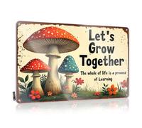 Decor For Man Cave Grow Together: Life'S Process Of Learning Tin Sign Funny Tin Signs Vintage Funny Sogns(30X40CM)
