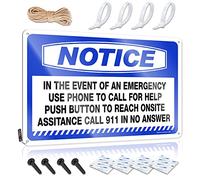 Decor For Man Cave Notice In The Event Of An Emergency Use Phone To Tin Sign Pool Signs And Decor Outdoor Funny Decor For Bar(20X30CM)