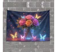 Decor for Man Cave Seal On The Beach: A Cute Coastal Creature Tapestry Funny Room Decor Flags for Room Teen(100X150CM)