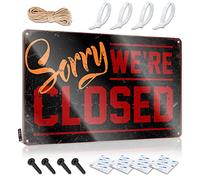 Decor For Man Cave Sorry We'Re Closed Sign Room Door Sign Funny Saying Tin Signs(20X30CM)