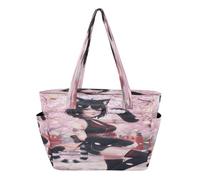 decor gift Anime Cat-eared Girl Utility Tote Bag Zipper Beach Bag for Travel & Beach Weekend Getaway with Multiple Pockets & Zipper Compartments bolso de mano para mujer