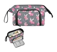 decor gift Anime Moose Girl Pink Gray Pencil Box Large Capacity Preppy Pencil Case with Zipper for Teen Elementary cosas para la escuela