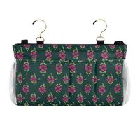 decor gift Bedside Caddy Northern Ireland Clover Leaf Fuchsia Sage Green Side Bed Organizer Hanging Pocket Bag for Bedside Shelf and Bunk Bed Shelf organizador de controles tv