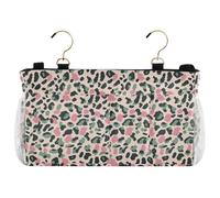 decor gift Bedside Organizer Caddy Green Peach Leopard Print Storage Bag Dorm Bed for Bunk and Hospital Beds Dorm Rooms Bed Rails cajones para debajo de la cama