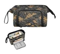 decor gift Black and Gold Chinese Jade Fairyland Pencil Pouches Large Capacity Compartment Pencil Case with Handle for Nurse Elementary bolsas para guardar lapices