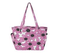 decor gift Black-eyed Susan Simple Line Art Valentinesnes Utility Tote Bag Zipper Beach Bag for Work Travel Gym College with Tumbler Holder Pocket bolso para portátil