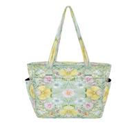 decor gift Boho Simple Green Blossom Women Tote Bag Beach Pool Bags for Beach with Cup Holder bolsa tote para mujer