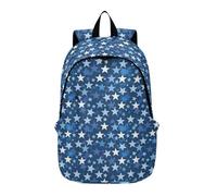 decor gift Classical White Stars Blue Backpack For Women Stylish Laptop Bag Men Travel Essentials for Travel Business Casual or College mochila para hombres