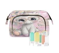 decor gift Cosmetic Bag For Purse Waterproof Just A Girl Who Loves unicorns (longword) Women's Coin Change Purse for Makeup Organizer