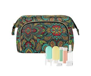 decor gift Cosmetic Bag Makeup Lightweight Vivid Paisley Bloom Lush Botanical Women's Coin Change Purse for Essentials For Women para maquillaje