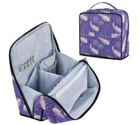 decor gift Cosmetic Toiletry Bags with dividers Cute Axolotl Sea Creature