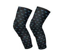 decor gift Dragonfly Sky Blue Black protective snowboard knee pads knee sleeves wrestling skating