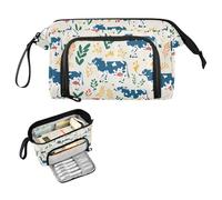 decor gift Funny Grass-fed Gat Cream Large Pencil Case Large Capacity Pen Case Cosmetic Makeup with Compartment for Preppy Kindergarten bolsitas para lapices