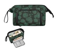 decor gift Geranium Ark Green Pencil Bags Large Capacity Compartment Pencil Case with Compartment for Girls School Supply estuche pequeno para lapices