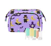 decor gift Hanging Toiletry Bag Zipper Halloween Plague Doctor Witchy Spiritual (longword) Makeup pouching Period Bag for Women Travel
