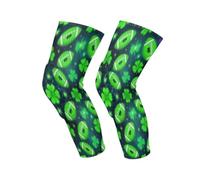 decor gift lightweight kneepads Football Irish Shamrock Lucky Clover | 1 Pair knee compression baseball wrestling gift for men