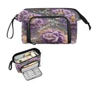 decor gift Lilac and Peach Chinese Jade Flower Pencil Case Large Capacity Pencil Box Case with Compartment for Kids Middle School bolsas para adolescentes