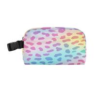 decor gift Lunch Bags Waterproof Expandable Kids Lunch Box with buckle Reusable Tote Bag for School/Picnic Fashion Rainbow Leopard Print