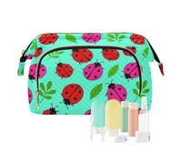 decor gift Make Up Bags For Women Zipper Sweet Little Ladybugs Pattern (longword) Change Purse for Cosmetic Storage