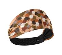 decor gift Maple Leaf Brown White Cooling soft headbands for women Elastic sweatbands for women for tennis tennis tennis cintas para el cabello de mujer