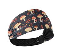 decor gift Mushroom Simple Red no slip thick headbands Elastic sweatbands for women for Daily use Daily use Daily use diademas para el cabello