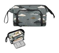 decor gift Nile Sparrow Cloud Island Gray Pen Case Large Capacity Slim Pencil Case Lightweight for Nurse Preppy School bolsa para guardar lapices