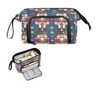 decor gift Nutcracker Cartoon Soldier Nutcracker Toy Soldier Pencil Case Organizer Large Capacity Preppy Pencil Case with Compartment for Kids Preppy School estuches para lapicero