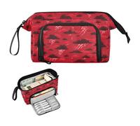 decor gift Ocean Thunder Red Pencil pouching Large Capacity Organized Pencil Case Lightweight for Student Preppy School estuche de lapices para mujer