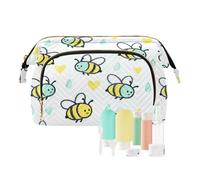 decor gift Organizer Bag Storage Bag Waterproof Yellow and Green Busy Bee Cosmetic Bags For Purse for Essentials For Women bolsas para monedas de mujer