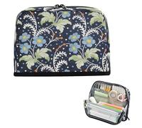 decor gift Pencil Bags Large Capacity William Morris Blue Flowers Pen Cases Soft for College Student School Supply estuches para lapices escolares